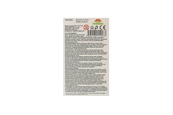 Koń do czesania + lalka dżokejka Anlily ze stawami plastik z akcesoriami w pudełku 32x36x11cm