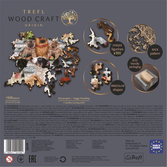 Drewniane puzzle TREFL Wood Craft Origin Psia przyjaźń 1000 elementów