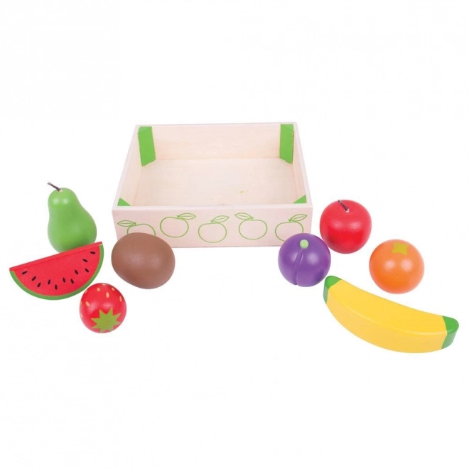 Skrzynka z owocami Drewniane zabawki Bigjigs Toys