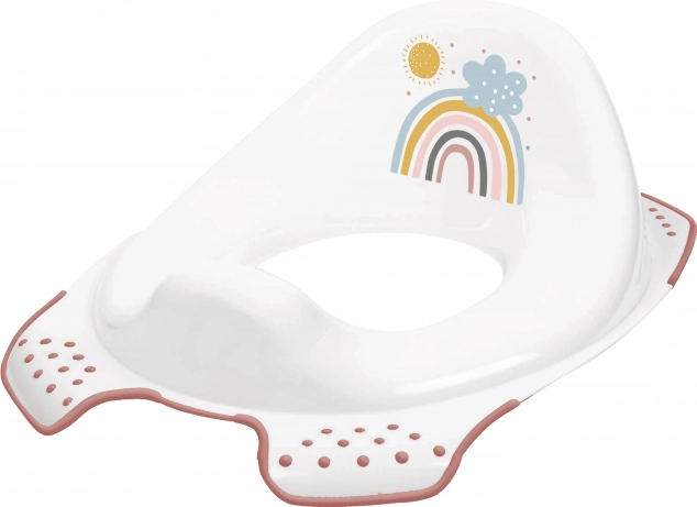 Dziecięca nakładka na WC Rainbow, biała