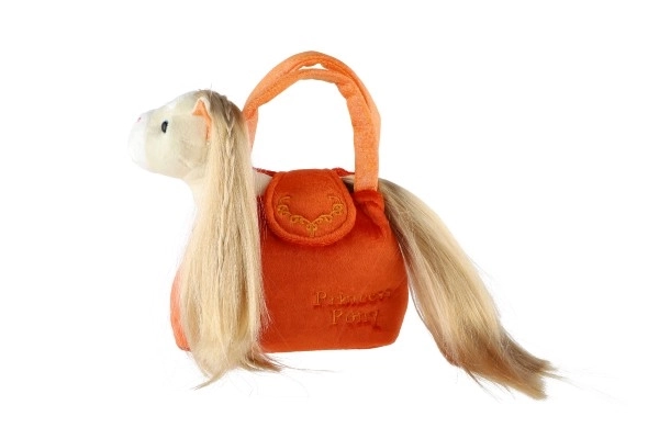 Jednorożec w torebce - pomarańczowa 18 cm