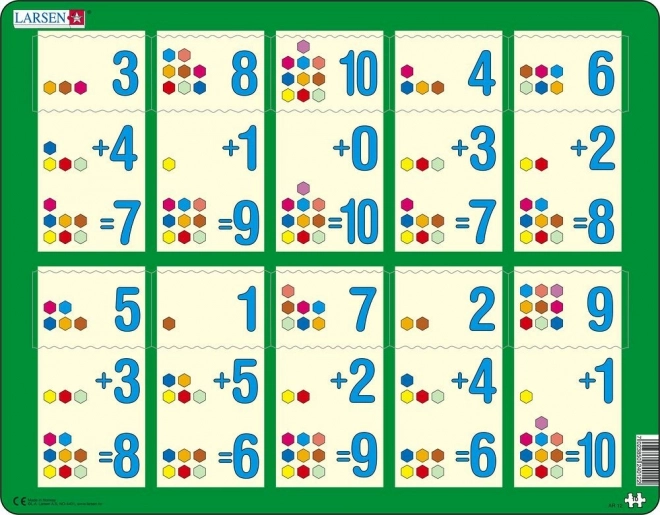 Larsen puzzle dodawanie do dziesięciu II 10 elementów