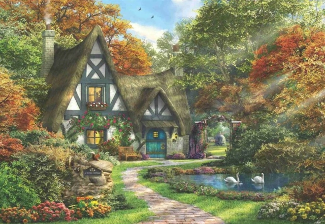 Jesienna chatka puzzle 2000 elementów