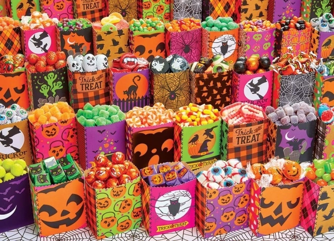COBBLE HILL Puzzle Halloweenowe słodycze 500 elementów