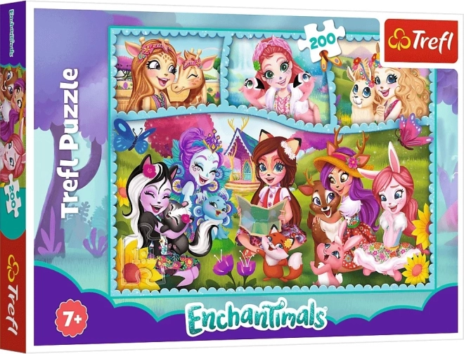 Puzzle 200 elementów – magiczny świat ENCHANTIMALS