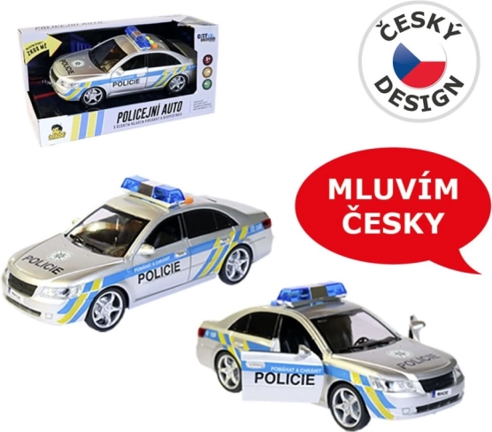 MaDe policyjny samochód z czeskim głosem 24 cm