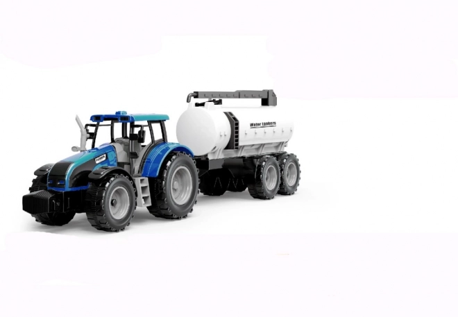 Traktor na sprężynę z przyczepą