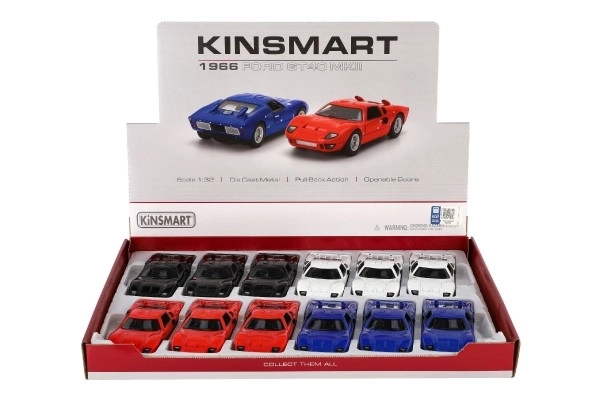 Auto Kinsmart 1966 Ford GT40 MKII metal/plastik 13cm mix kolorów