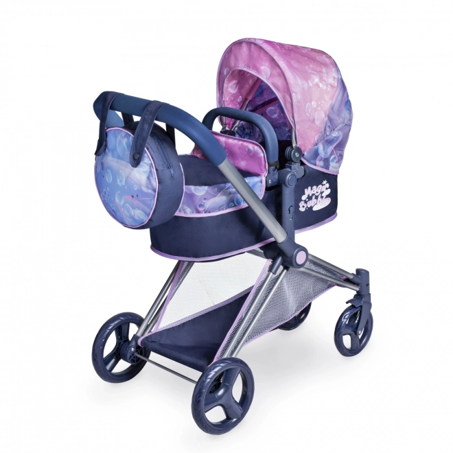 DeCuevas 81776 Składany wózek dla lalek 3 w 1 z torbą Magic Bubble 2024 - 73 cm