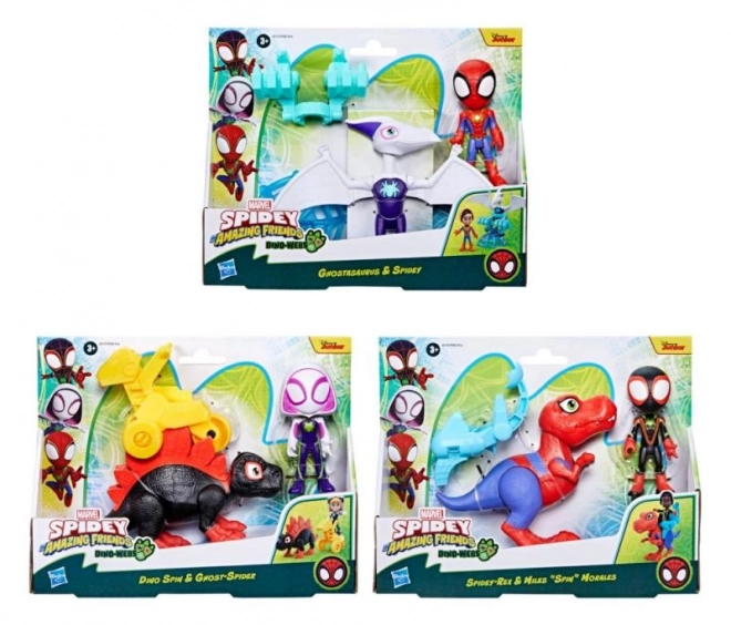 Spider-man Spidey i jego niesamowici przyjaciele figurka z dinozaurem i akcesoriami