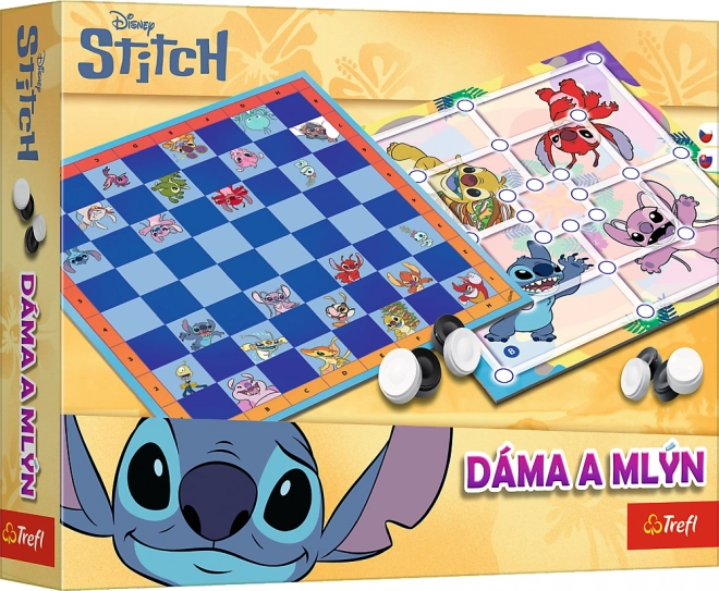 Warcaby i Młynek Lilo i Stitch – gra planszowa