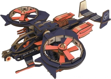 Woodcraft drewniane puzzle 3D myśliwiec