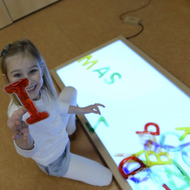 Masterkidz Kwadratowy LED panel świetlny kolorowy + zestaw dodatków