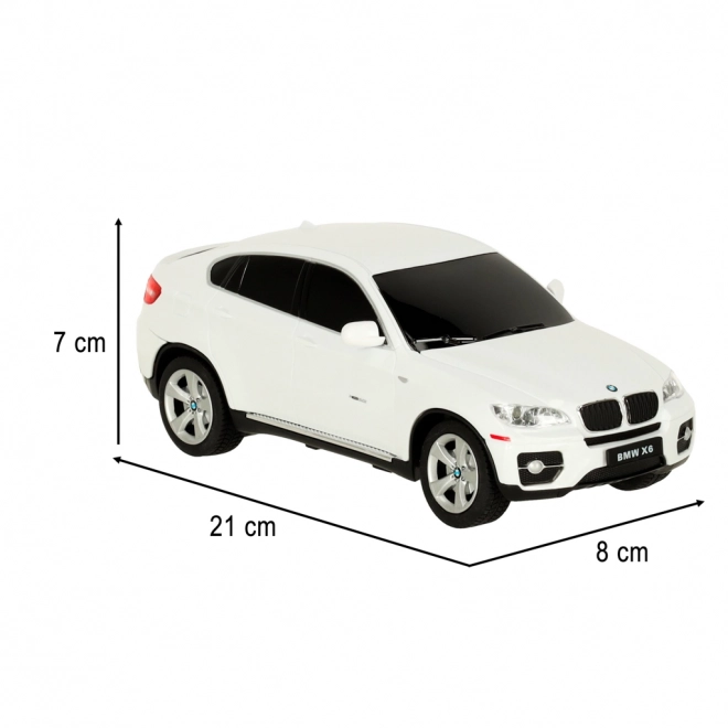 Zdalnie sterowane auto BMW X6 1:24 białe