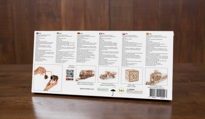 Ugears 3D puzzle - Zamek szyfrowy 34 elementów