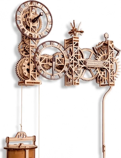 WOODEN CITY 3D puzzle Steampunk zegar ścienny 269 części