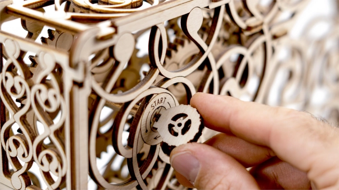 Mechaniczny obraz - drewniane 3D puzzle
