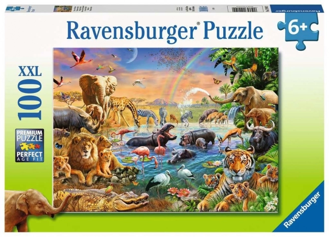 Ravensburger Puzzle Sawanna Dżungla 100 szt.