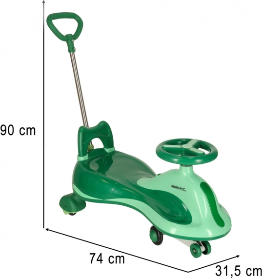 Zielony jeżdżący zabawka Swing Fix dla dzieci