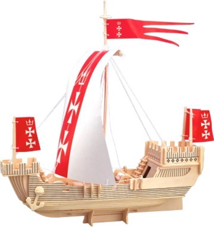 Woodcraft drewniane puzzle 3D statek Koga