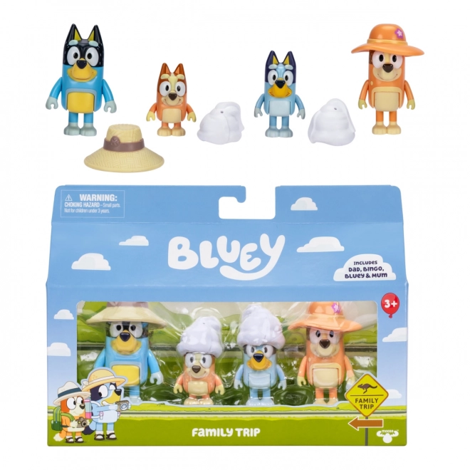 Figurki Bluey Wycieczka Rodzinna
