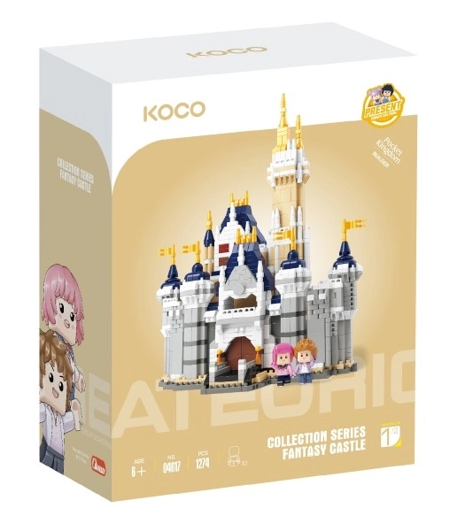 Zestaw KOCO Magiczny zamek plastikowy model