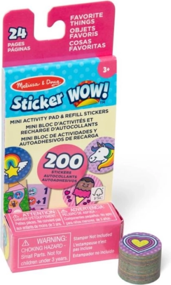 Wkład z naklejkami Sticker Wow – ulubione przedmioty