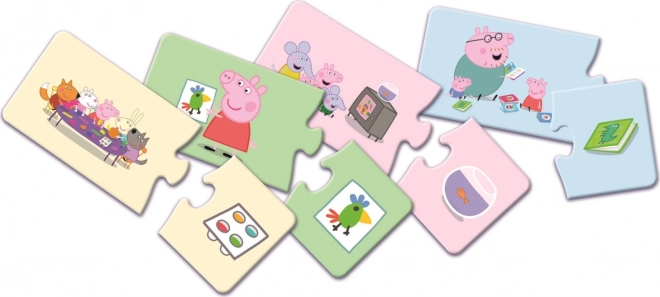 Gra układanka Świnka Peppa 14 par