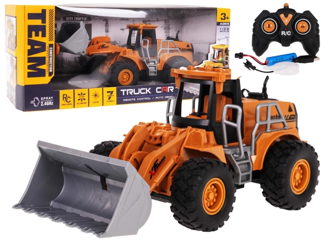 R/C Buldozer z funkcją świateł i dymu