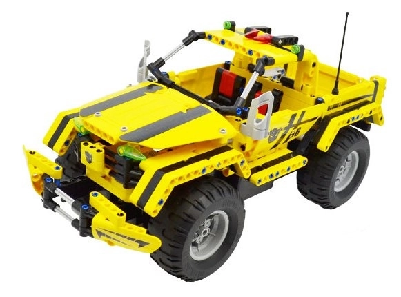 Zestaw konstrukcyjny JEEP WRANGLER zdalnie sterowany, kompatybilny z LEGO, 531 elementów
