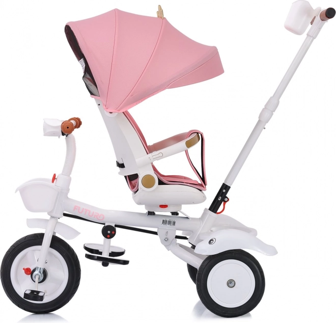 CHIPOLINO Trójkołowiec z daszkiem Futuro 2w1 Princess