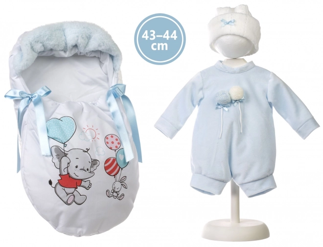 Llorens M844-51 ubranko dla lalki niemowlaka NEW BORN rozmiar 43-44 cm