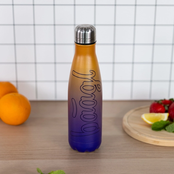 Termobutelka żółto‑fioletowa 500 ml