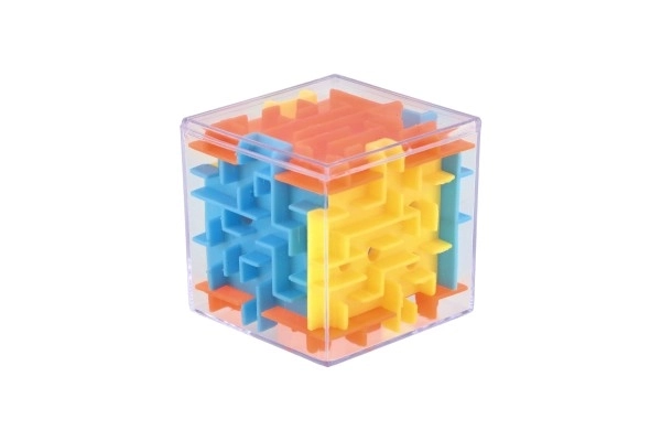 Kostka łamigłówka z kulką 4x4x4 plastik 20 sztuk w pudełku