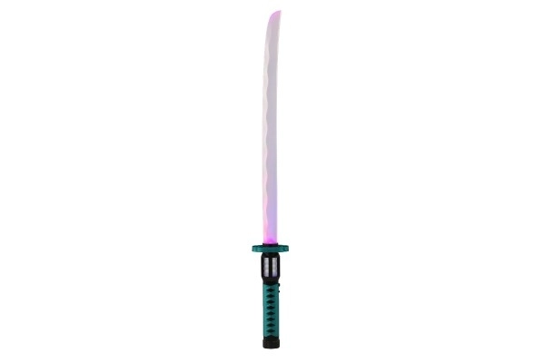 Świecący plastikowy miecz samurajski 73 cm