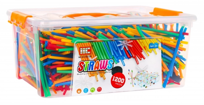 Kreatywne klocki konstrukcyjne - słomki 1200 szt.
