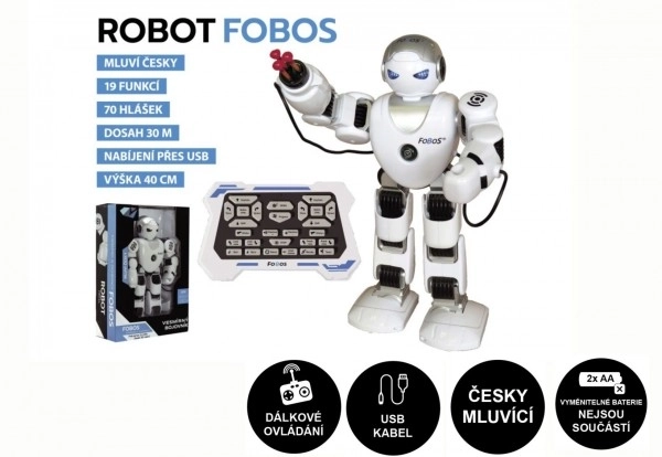 RC interaktywny mówiący robot Fobos - 40 cm