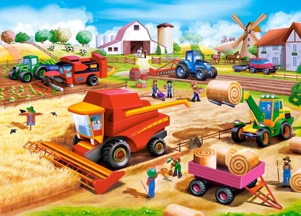 CASTORLAND Puzzle Prace na farmie 60 elementów