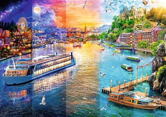 Puzzle 1000 elementów Rejs po rzece