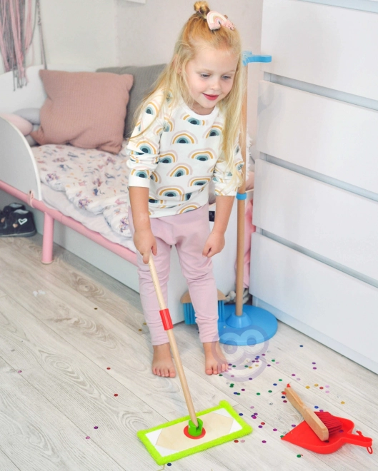 Drewniany zestaw do sprzątania dla dzieci Tooky Toy