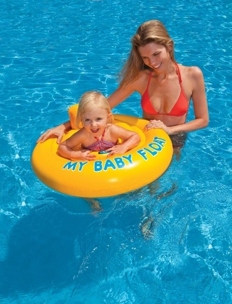 Dziecięcy koło do pływania nadmuchiwane +- 70cm w pudełku 6-12m