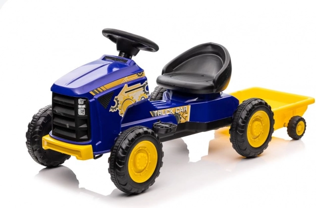 Niebieski traktor na pedały