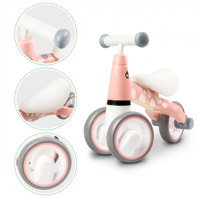 ECOTOYS Jeździk Flaming różowy