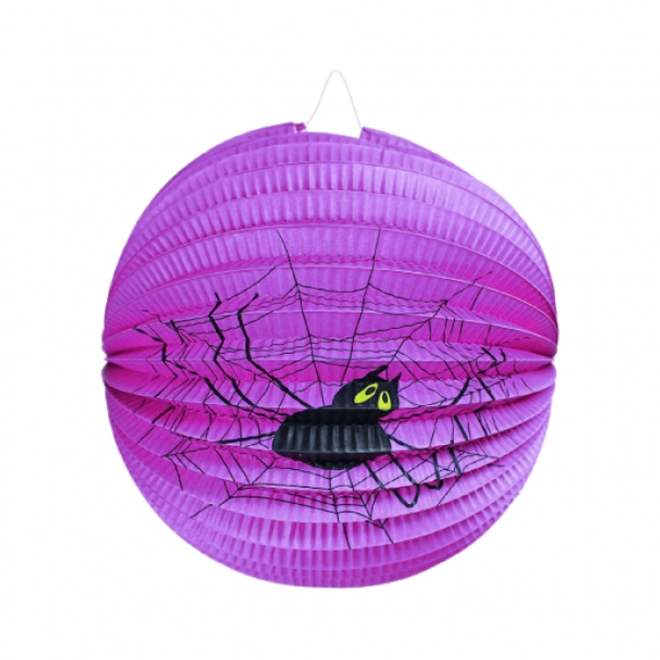 Lampion na Halloween pająk 25 cm