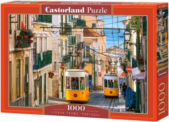 Puzzle 1000 elementów Lizbońskie tramwaje Portugalia
