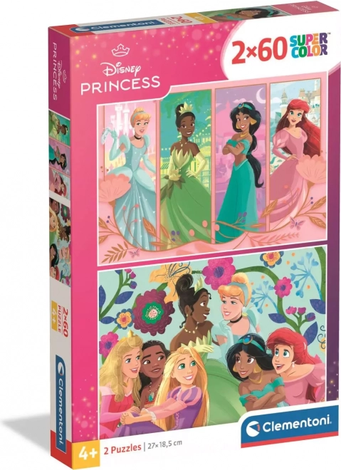 Clementoni puzzle Disney księżniczki 2x60 elementów