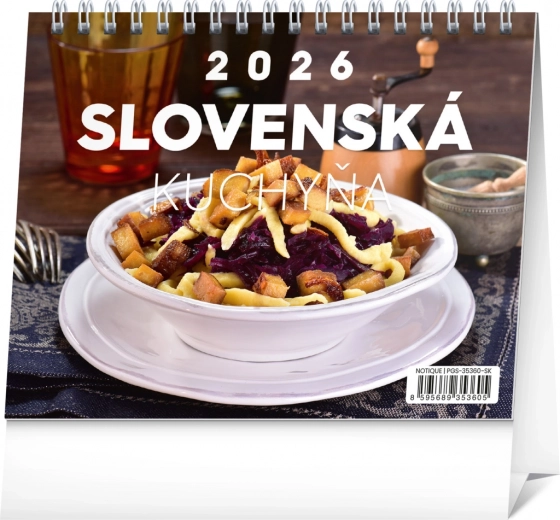 Kalendarz biurkowy Słowacka kuchnia 2026