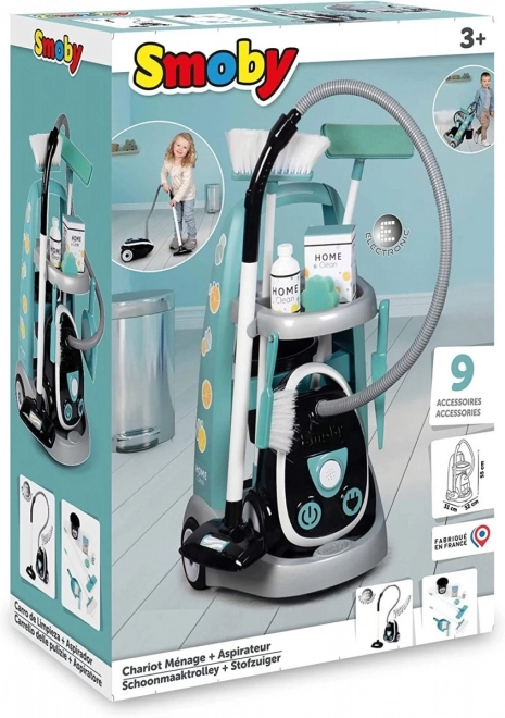 Smoby wózek do sprzątania z odkurzaczem dla dzieci