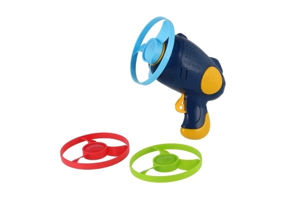 Wyrzutka 3szt. + pistolet starter plast 4 kolory na karcie 21,5x26x6cm