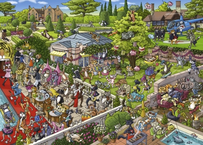 Puzzle Kocia impreza 1000 elementów